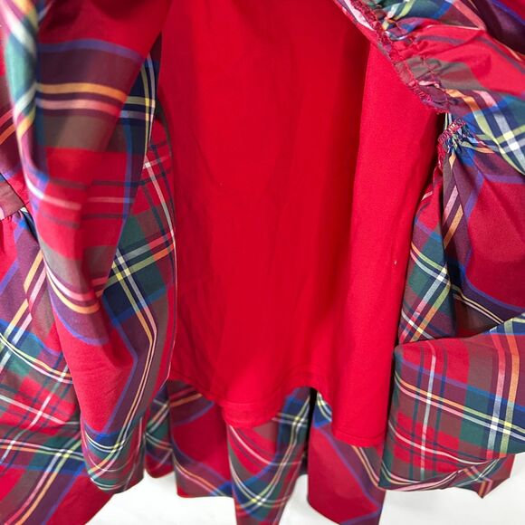 Vineyard Vines Red Plaid High Low Dress - Picture 8 of 13